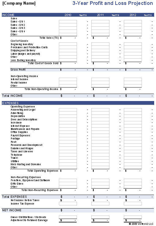 Financial Statement Templates Word Excel Templates