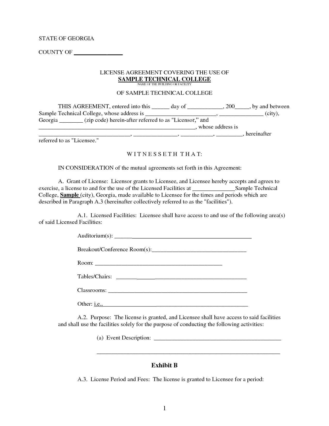 Room Rent Agreement Template