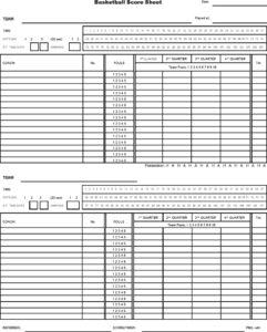 5+ Basketball Score Sheet Templates - Word Excel Templates